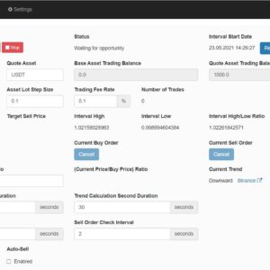 Cryptocurrency Auto Trading PHP Script for Binance.com (CryptoBot)