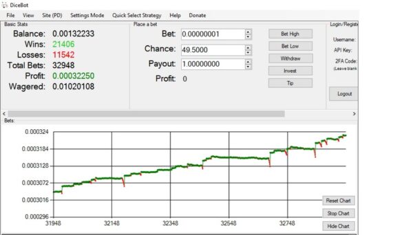 DiceBot Script Premium - Crypto Trading Bot