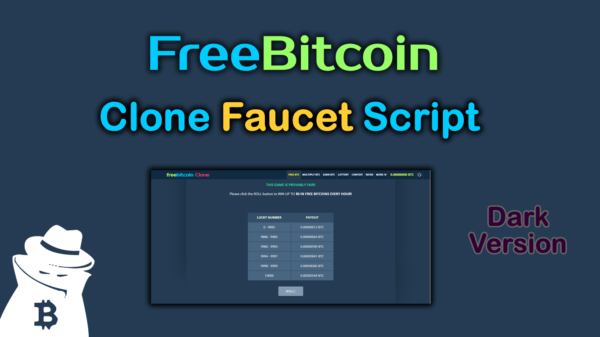 Freebitco.in Clone Faucet Script Dark 2023